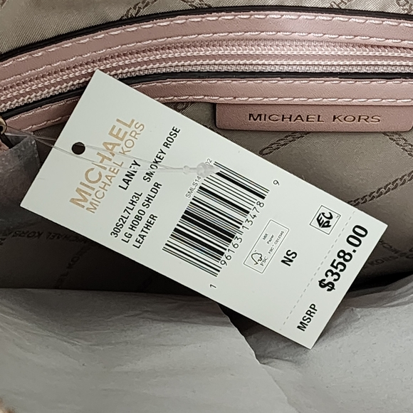 Michael Kors Laney LG Hobo Shoulder Bag Pink - Picture 7 of 7